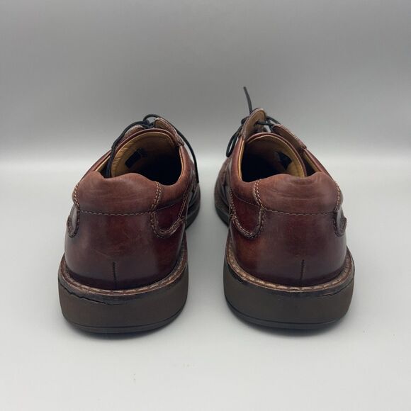 ECCO Shoes Mens Size 43 Brown Leather Apron Toe Oxford Lace Up Shock Point main image 13